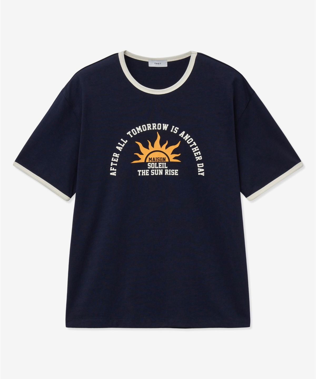 티엔지티(TNGT) Soleil Ringer T-Shirt (Navy) TNTS5E201N2