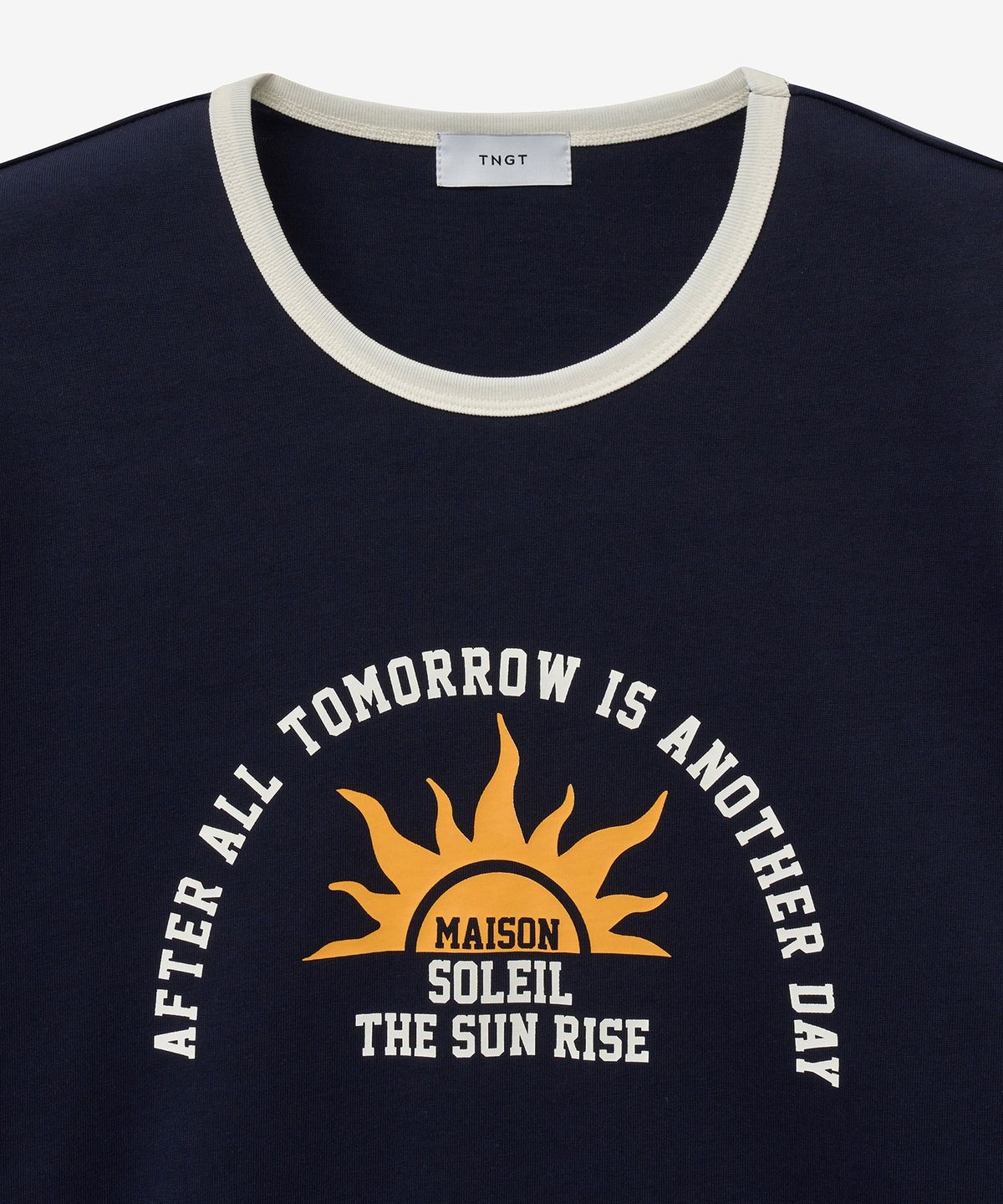 티엔지티(TNGT) Soleil Ringer T-Shirt (Navy) TNTS5E201N2