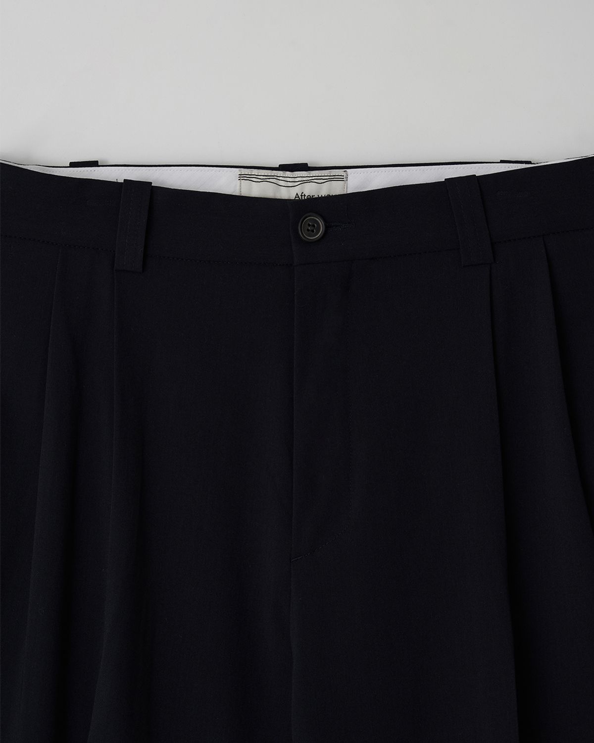 애프터웨이브(AFTERWAVE) Popple Trousers Navy