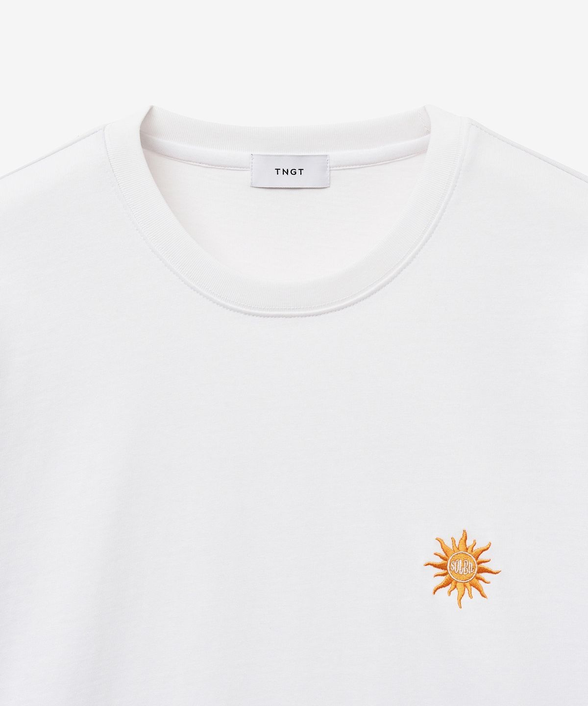 티엔지티(TNGT) Embroidery Logo T-Shirt (White) TNTS5E209WT