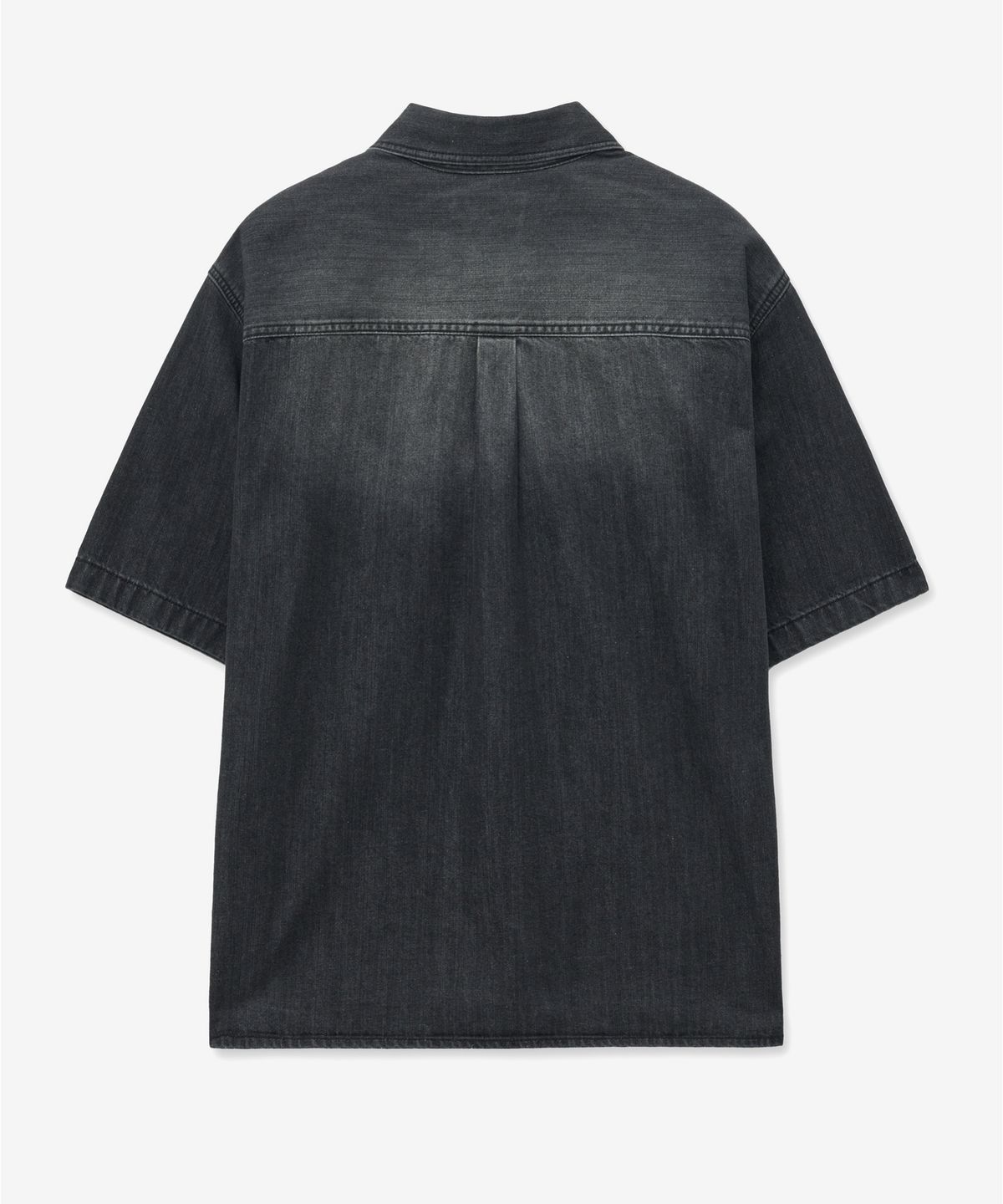 티엔지티(TNGT) Denim Half Shirt (Washed Gray) TNSH5E201G2
