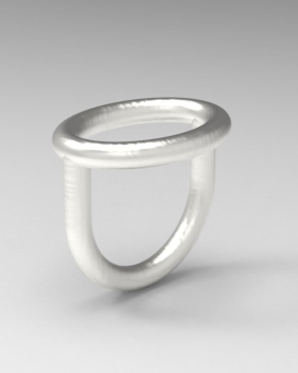 르네오브제(RENEOBJET) VEL INTERLOCKING RING [STERLING SILVER] 타원 링 925 실버 도형 반지