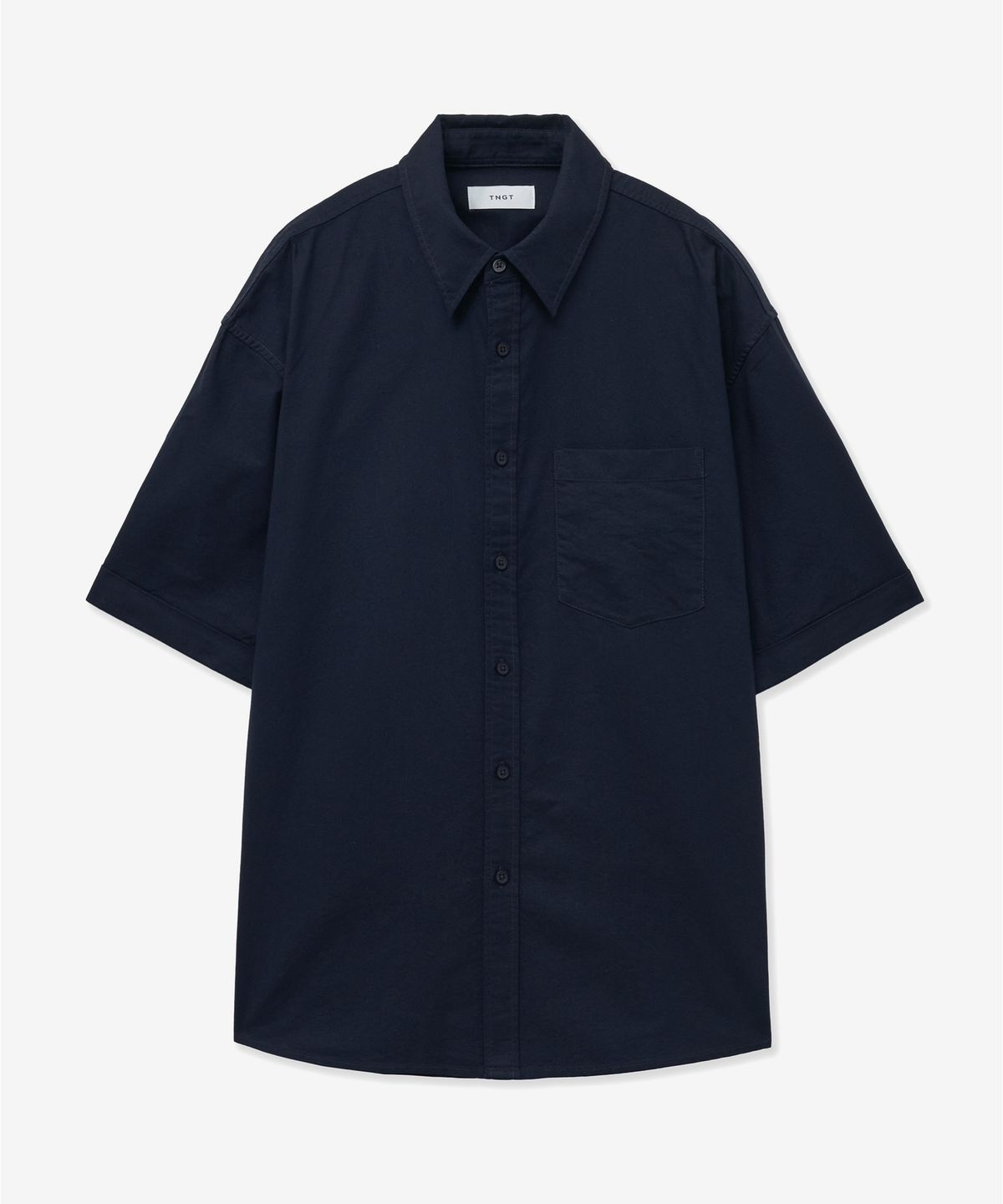 티엔지티(TNGT) Oxford Half-Sleeves Shirt (Navy) TNSH5E205N2