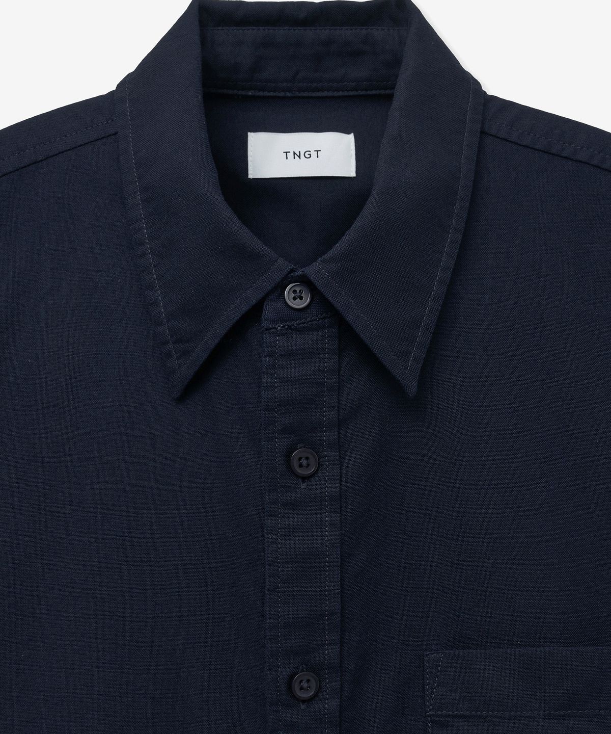 티엔지티(TNGT) Oxford Half-Sleeves Shirt (Navy) TNSH5E205N2