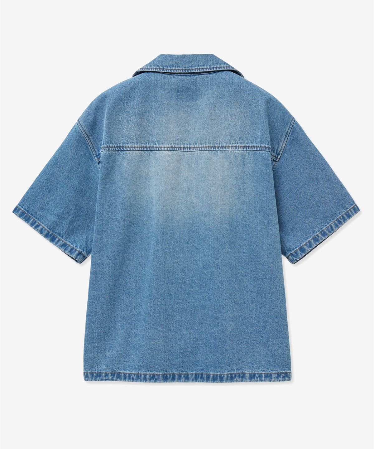 티엔지티(TNGT) Vintage Denim Over Shirt (Washed Blue) TNSH5E204B2