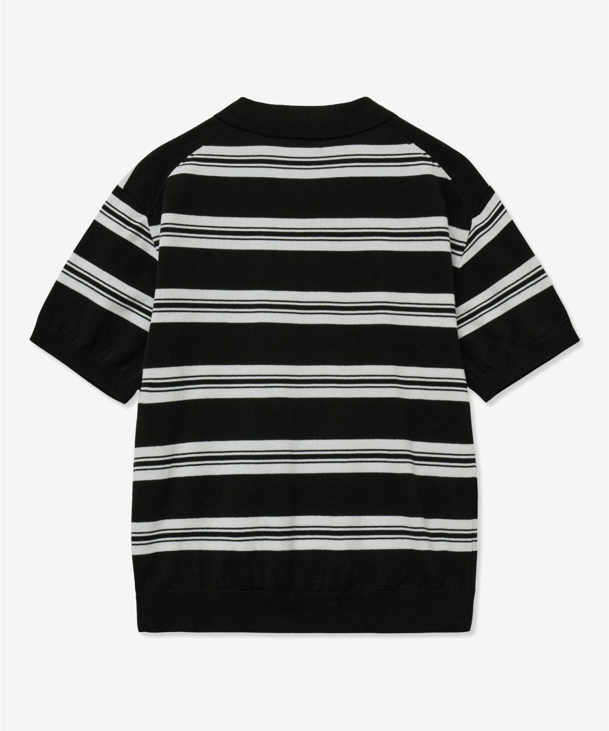 티엔지티(TNGT) Stripe Polo Knit Top (Black) TNSW5E202BK