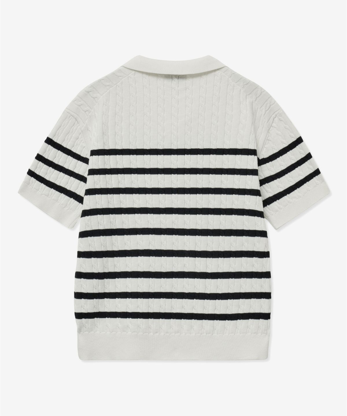 티엔지티(TNGT) Stripe Cable Knit Top (Ivory) TNSW5E203IV