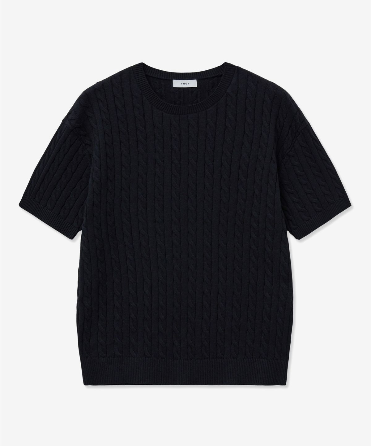 티엔지티(TNGT) Essential Cable Knit Top (Navy) TNSW5E204N2