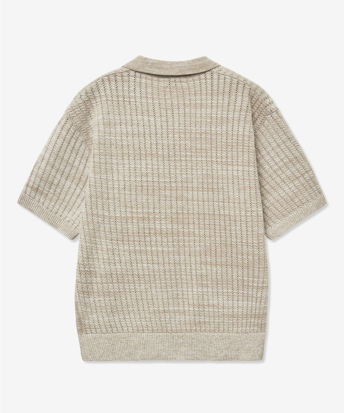 티엔지티(TNGT) Crochet Polo Knit Top (Melange Beige) TNSW5E205I2
