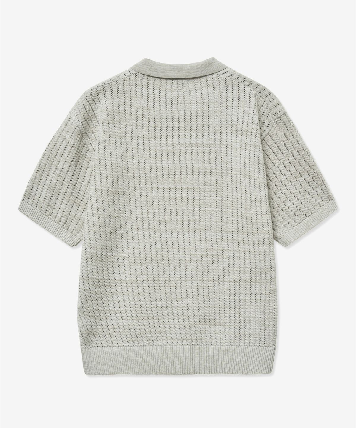 티엔지티(TNGT) Crochet Polo Knit Top (Silver) TNSW5E205SV