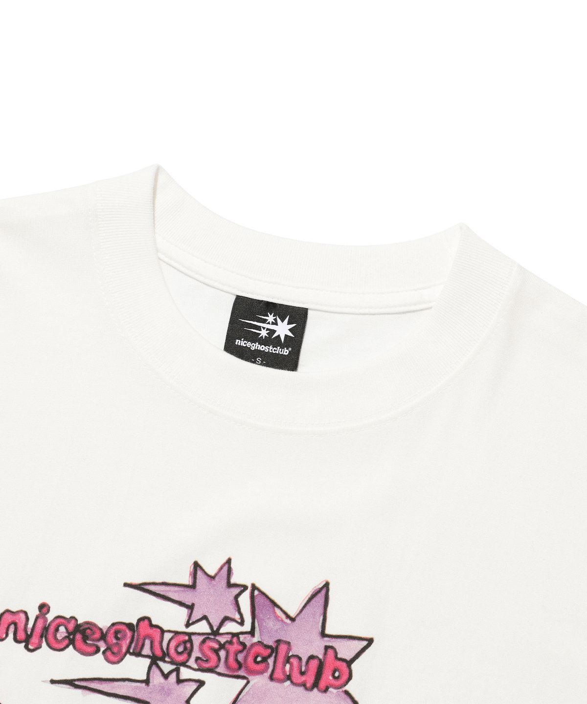나이스고스트클럽(NICEGHOSTCLUB) [X SOULPUSSSY CAT]GHOSTSOULGIRL RABBIT&BEAR BIG BIG TEE_WHITE(NG2FMUT512A)