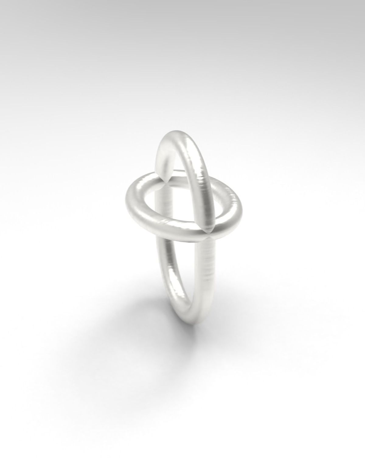 르네오브제(RENEOBJET) VEL  CROSS INTERLOCKING RING NECKLACE SET [STERLING SILVER] 링 펜던트 925 실버 반지 목걸이 세트