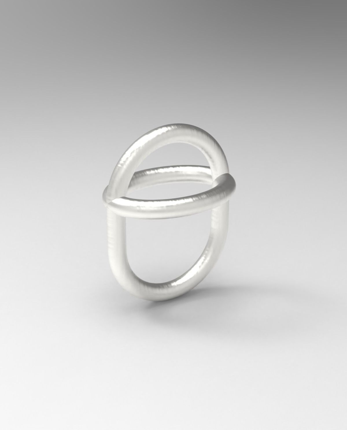 르네오브제(RENEOBJET) VEL  CROSS INTERLOCKING RING NECKLACE SET [STERLING SILVER] 링 펜던트 925 실버 반지 목걸이 세트