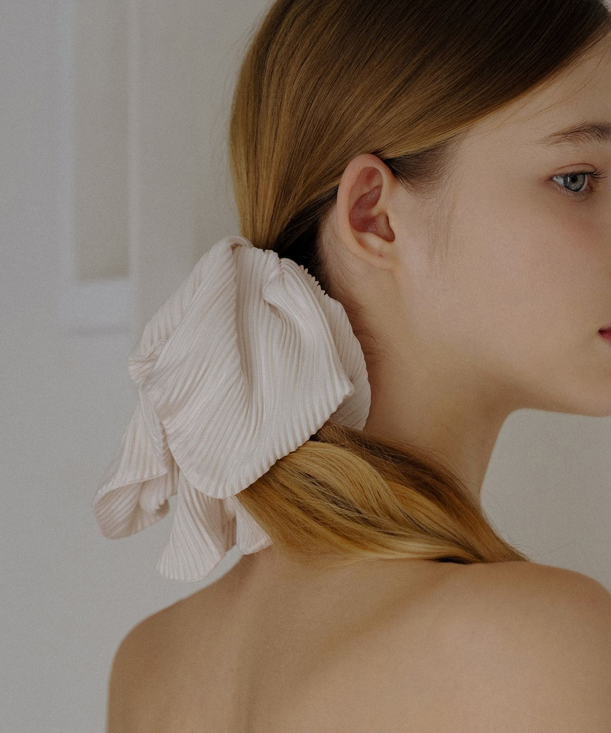 하스(HAS) HLD020 Pleated square scrunchie