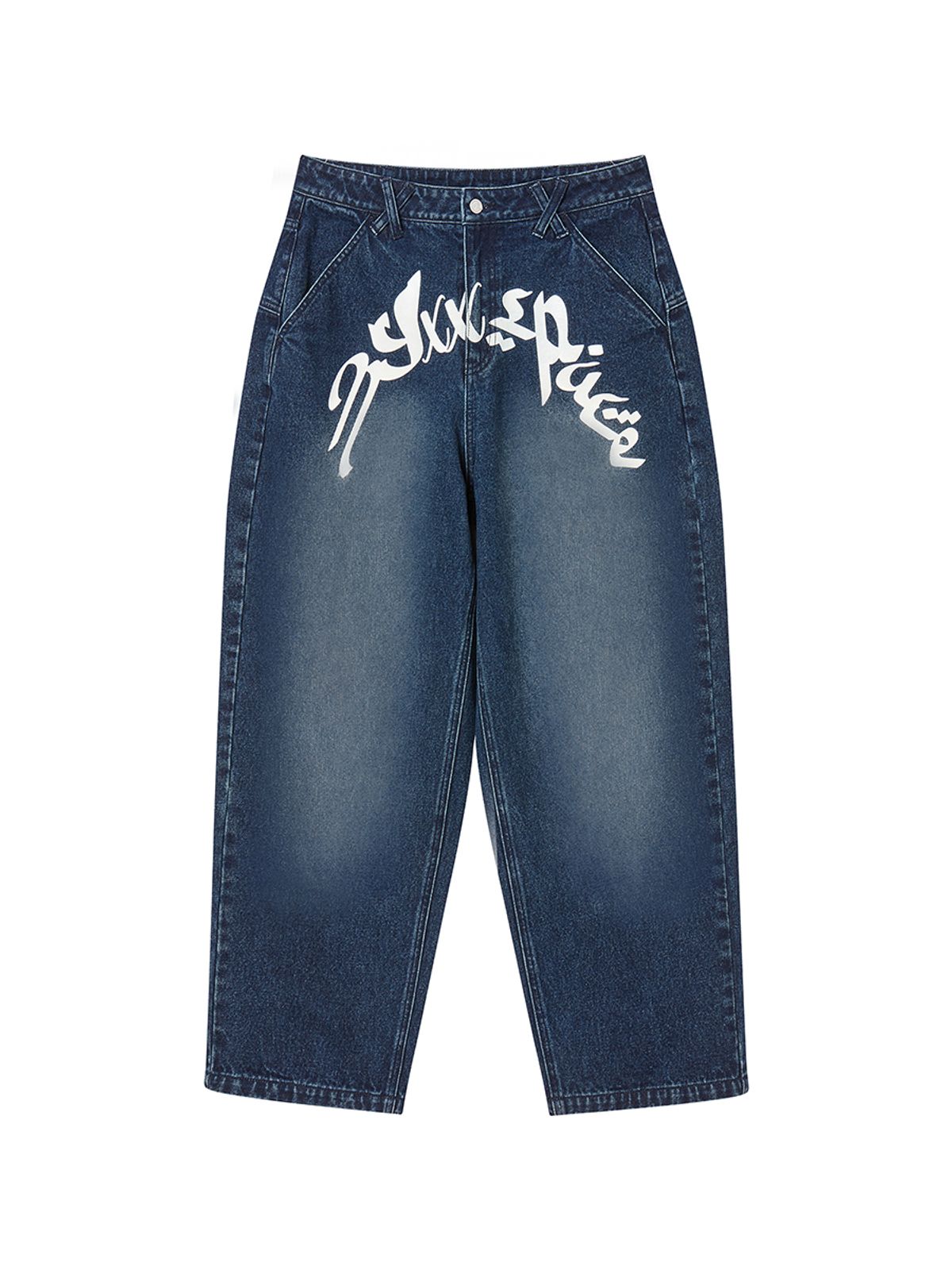 엔와이엑스엑스(NYXX) GRAFFITY DENIM PANTS INDIGO