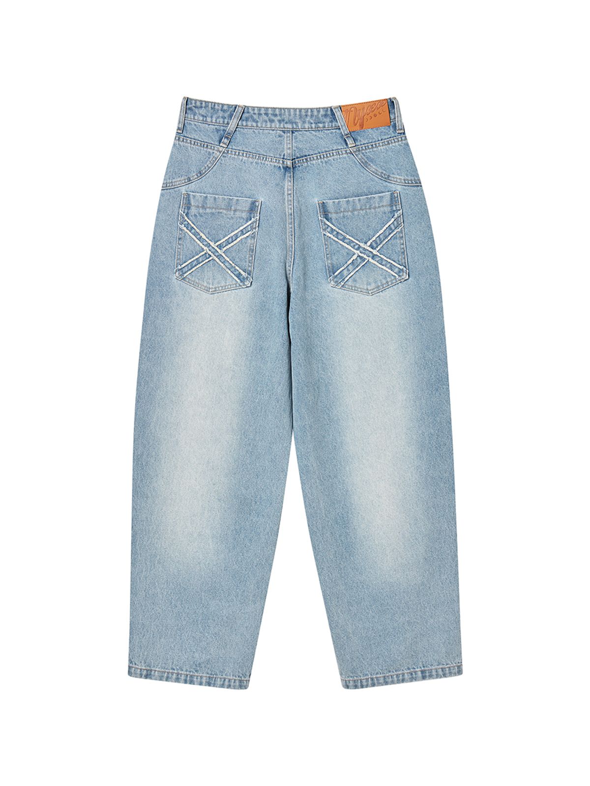 엔와이엑스엑스(NYXX) GRAFFITY DENIM PANTS LIGHT BLUE