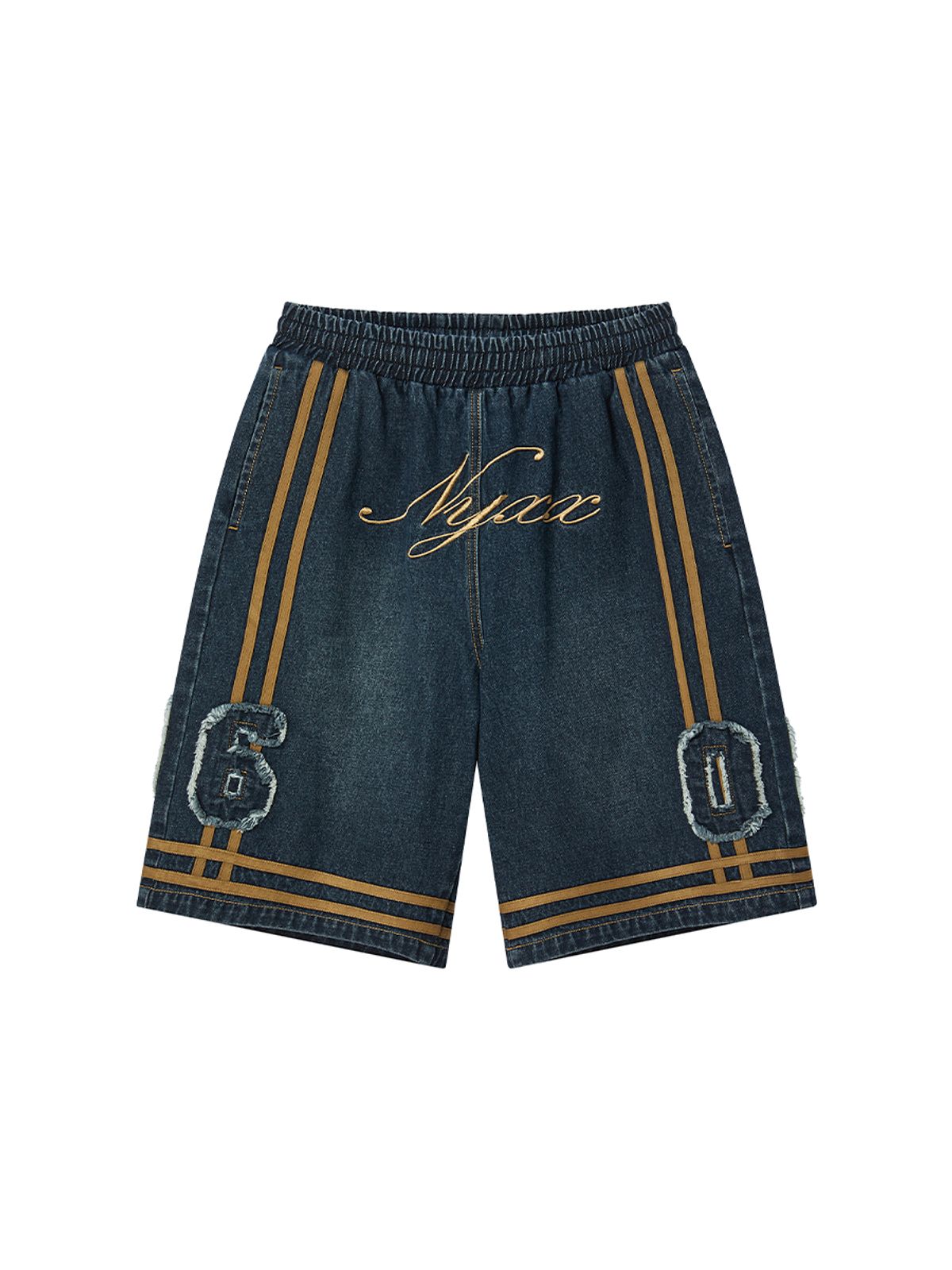 엔와이엑스엑스(NYXX) BASKETBALL DENIM HALF PANTS INDIGO