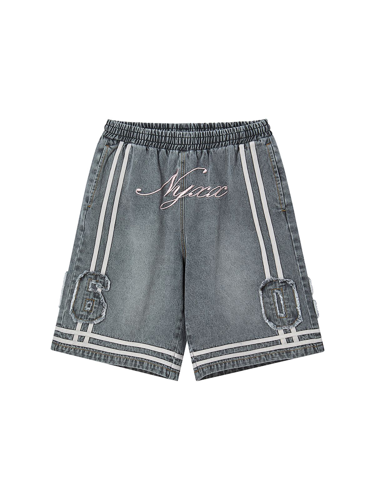엔와이엑스엑스(NYXX) BASKETBALL DENIM HALF PANTS GRAY