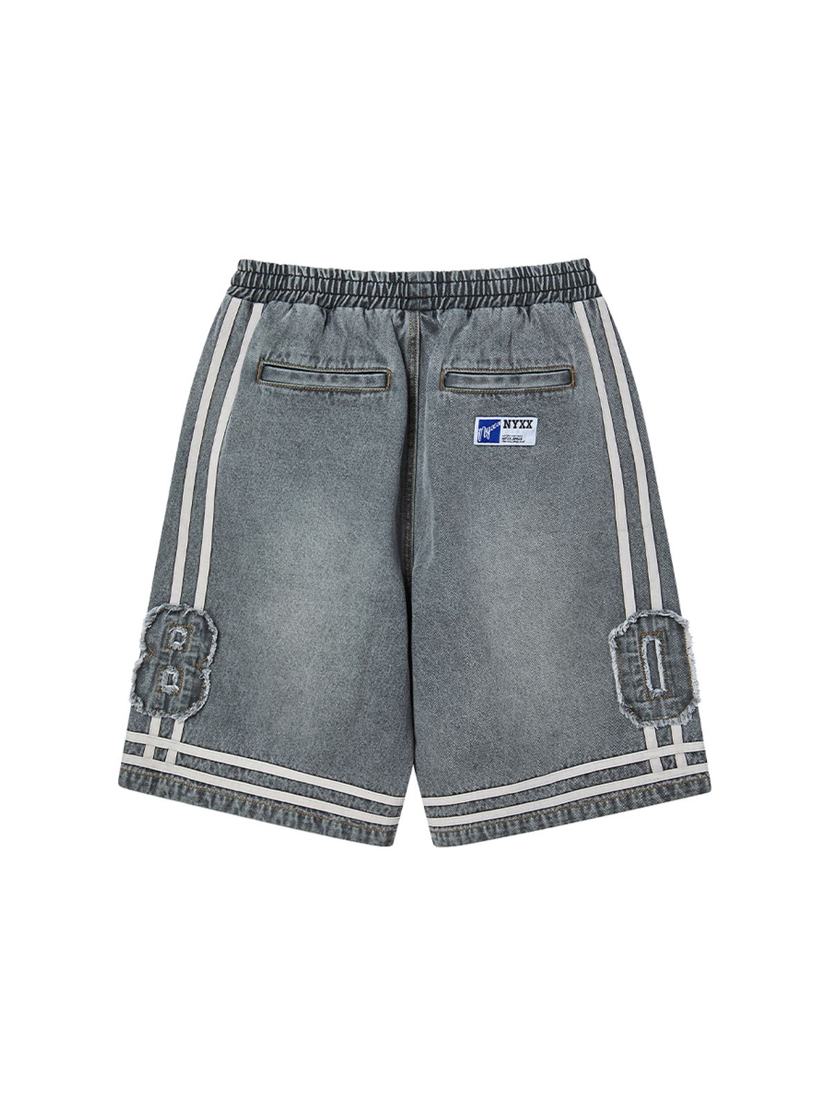 엔와이엑스엑스(NYXX) BASKETBALL DENIM HALF PANTS GRAY