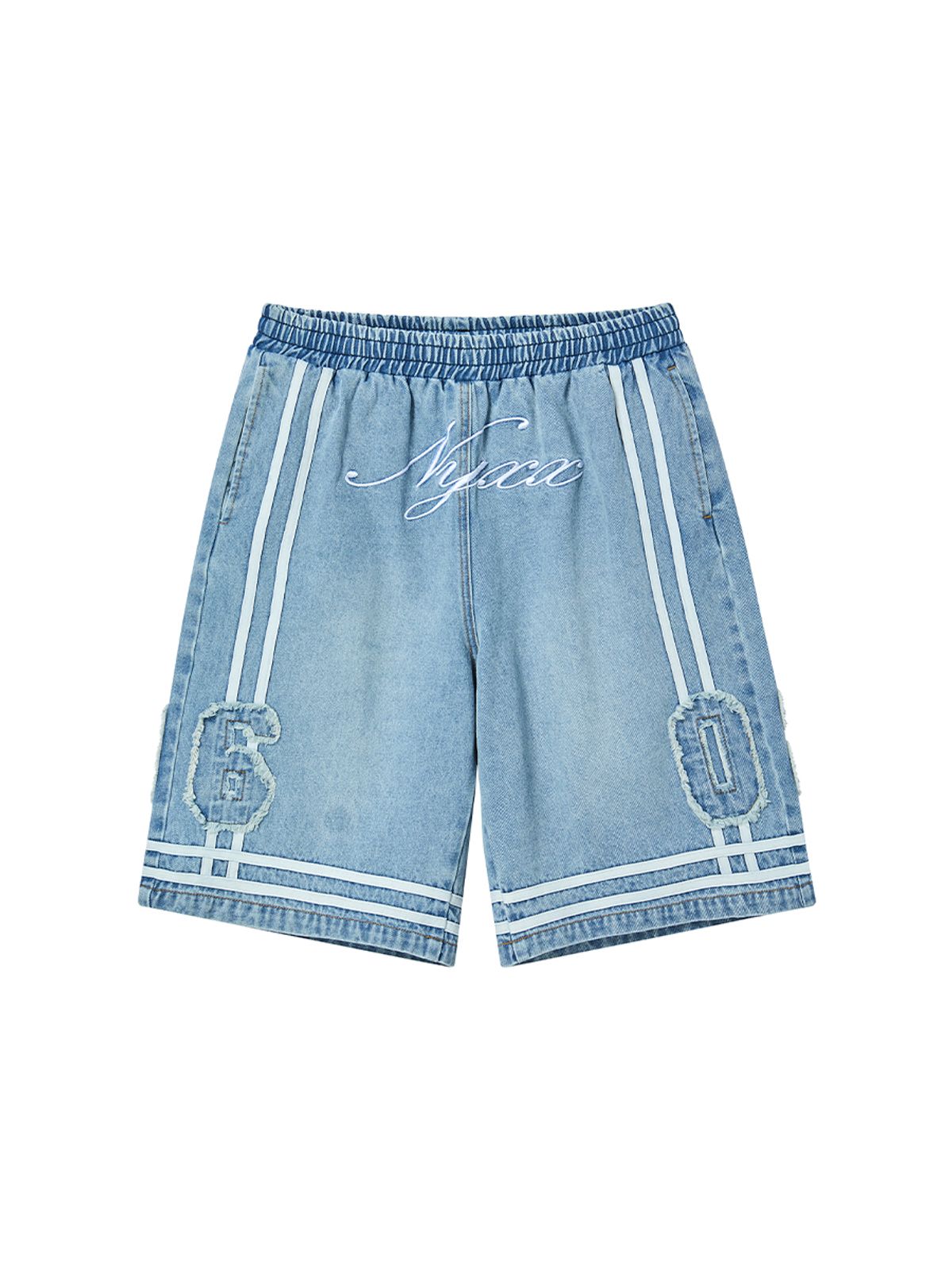 엔와이엑스엑스(NYXX) BASKETBALL DENIM HALF PANTS LIGHT BLUE