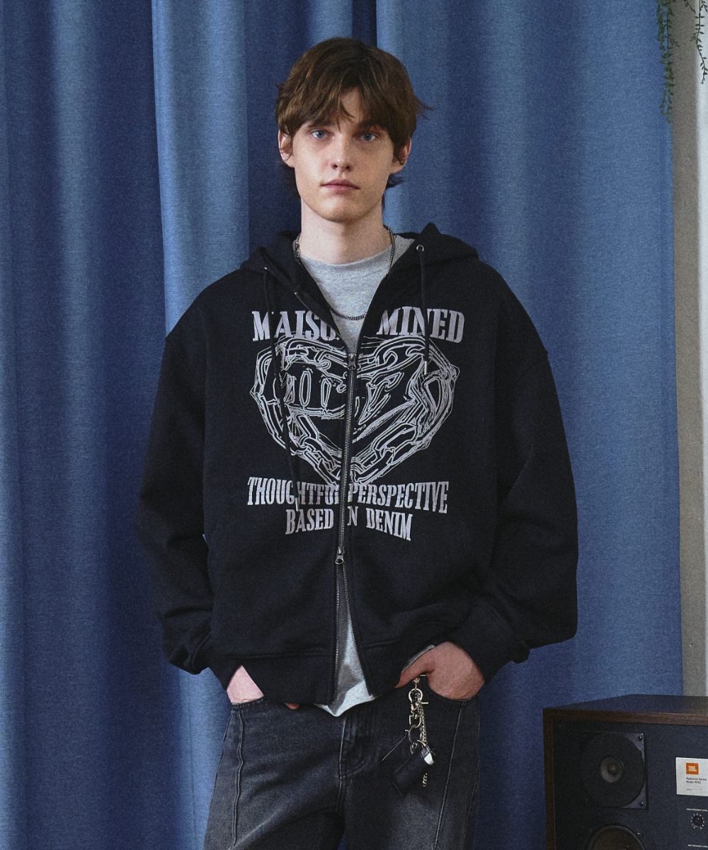 【MAISON MINED】24FW★ DOODLE HEART SWEATSHIRTS MUSINSA | MAISON MINED [5COLOR] DOODLE HEART HOODIE