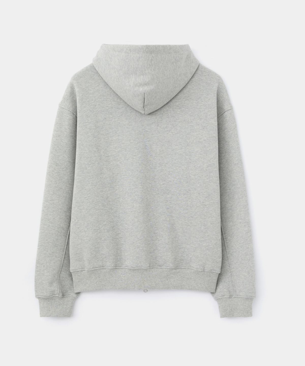 메종미네드(MAISON MINED) DOODLE HEART HOODIE ZIP UP MELANGE GREY