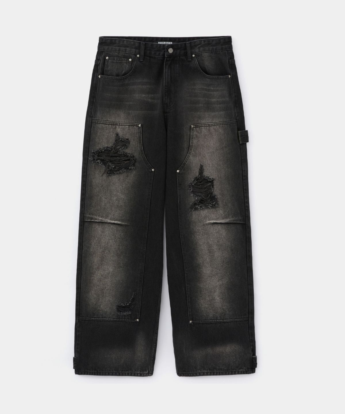 메종미네드(MAISON MINED) RUGGED CARPENTER DENIM PANTS BLACK