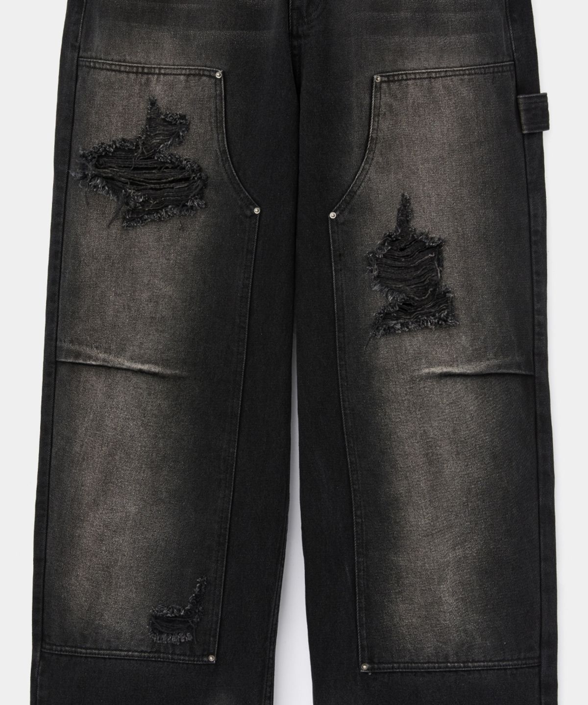 메종미네드(MAISON MINED) RUGGED CARPENTER DENIM PANTS BLACK