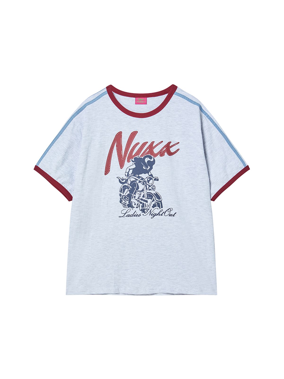 엔와이엑스엑스(NYXX) BIKE RINGER TEE HEATHER GRAY