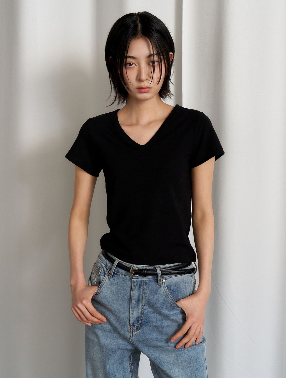 제너럴아이디어(GENERALIDEA) 슬림 반팔티 2TYPE [SET]