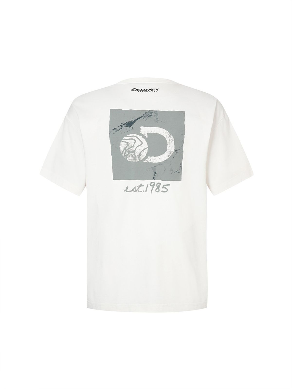 디스커버리 익스페디션(DISCOVERY EXPEDITION) 프레시벤트 워싱 박스 로고 반팔티셔츠 (WHITE)