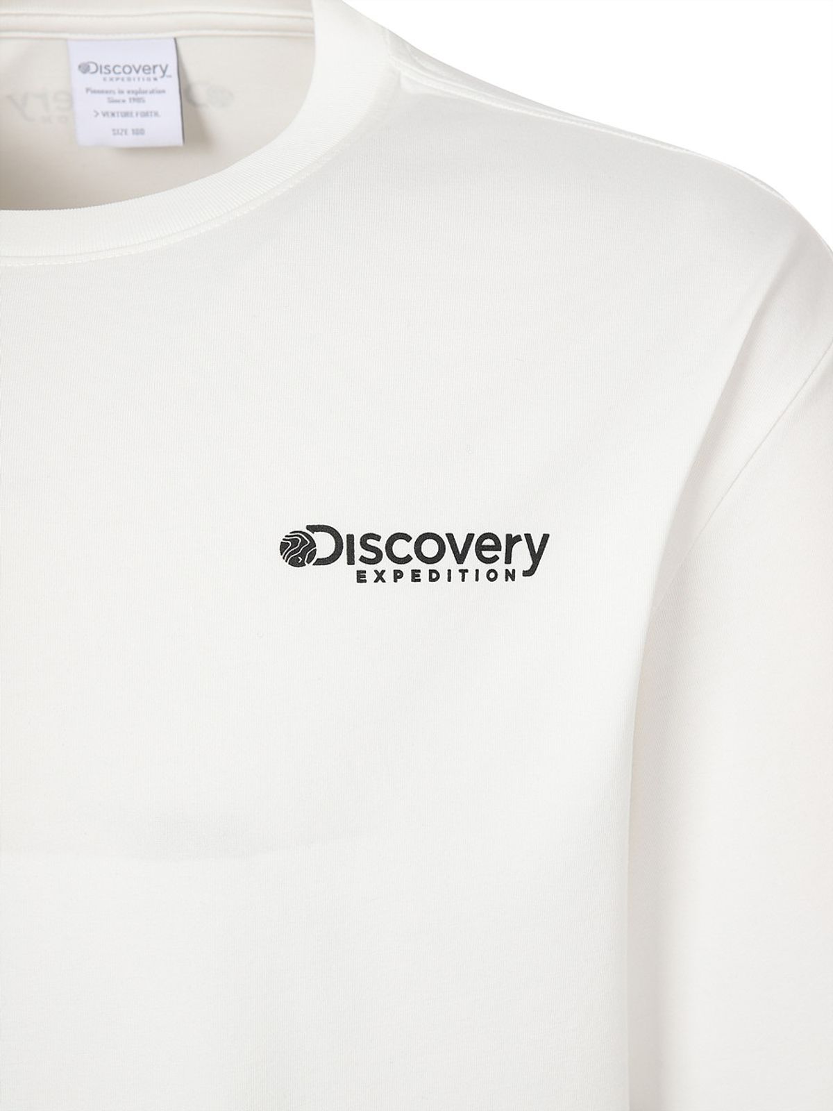 디스커버리 익스페디션(DISCOVERY EXPEDITION) 프레시벤트 워싱 박스 로고 반팔티셔츠 (WHITE)