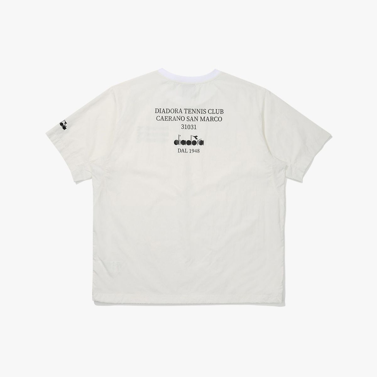 디아도라(diadora) 컴피 라운드 반팔 피스테 OFF WHITE
