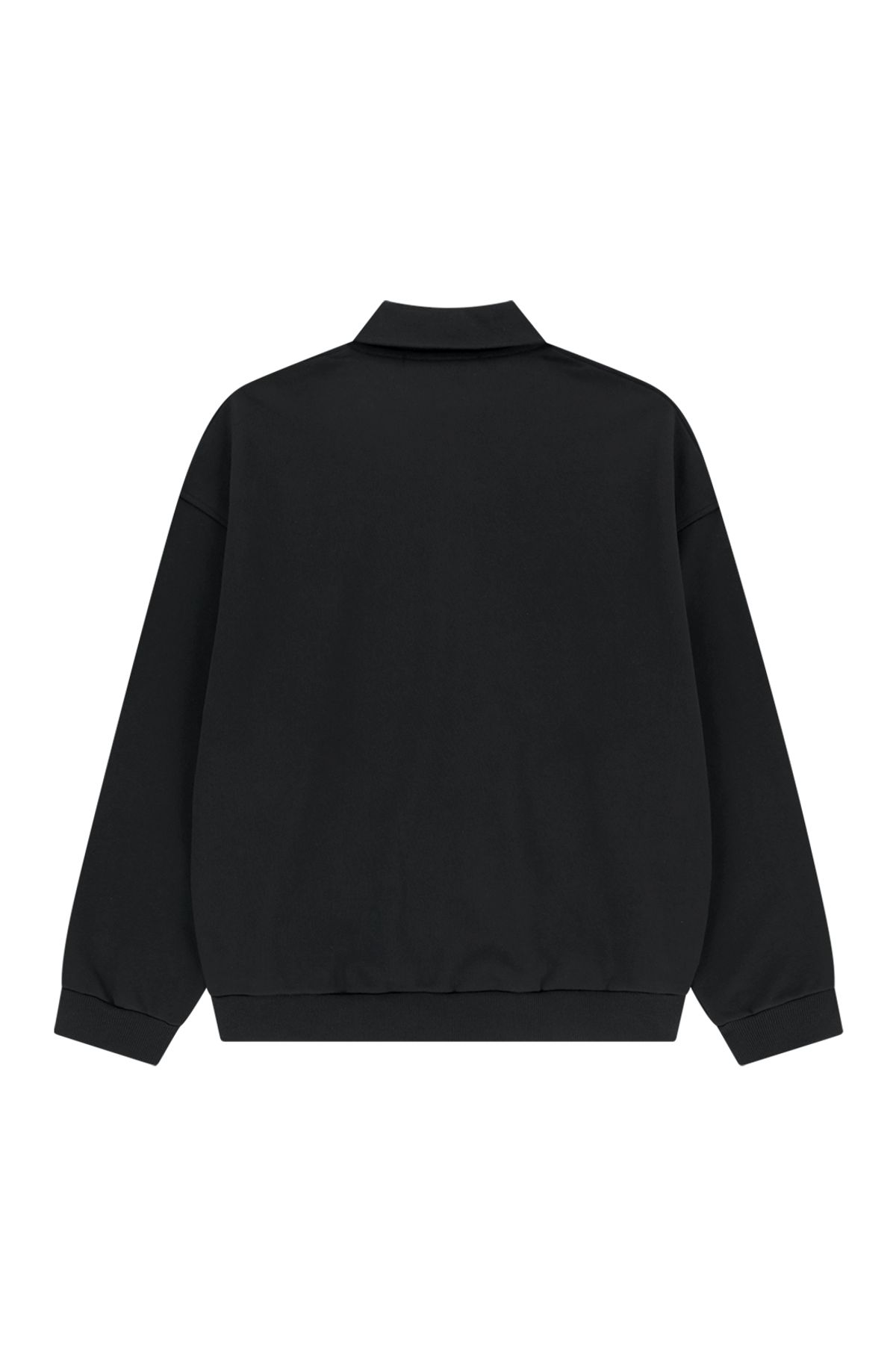 메아(MEA) LOGO POLO SWEATSHIRT [BLACK]
