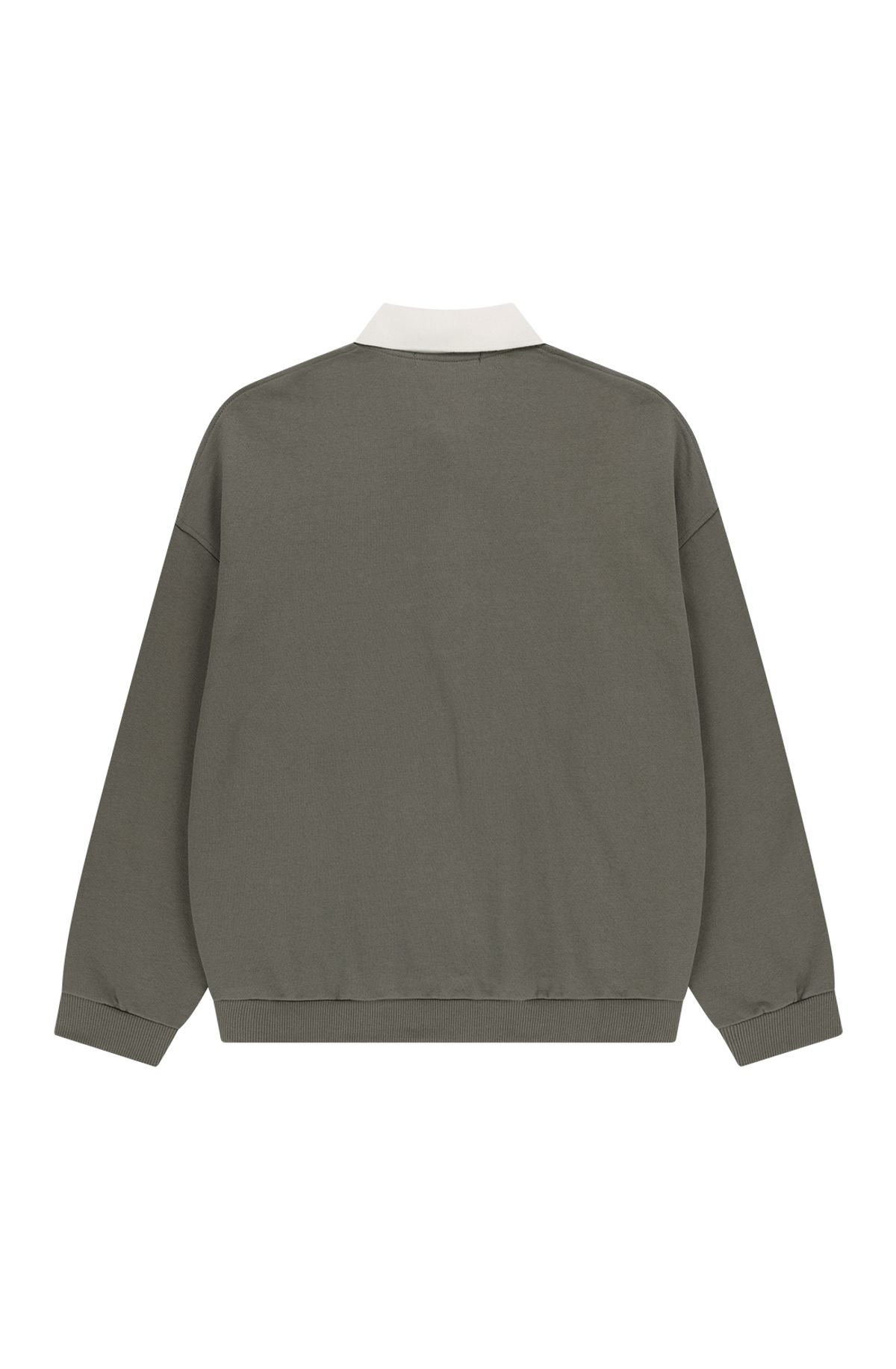 메아(MEA) LOGO POLO SWEATSHIRT [KHAKI]