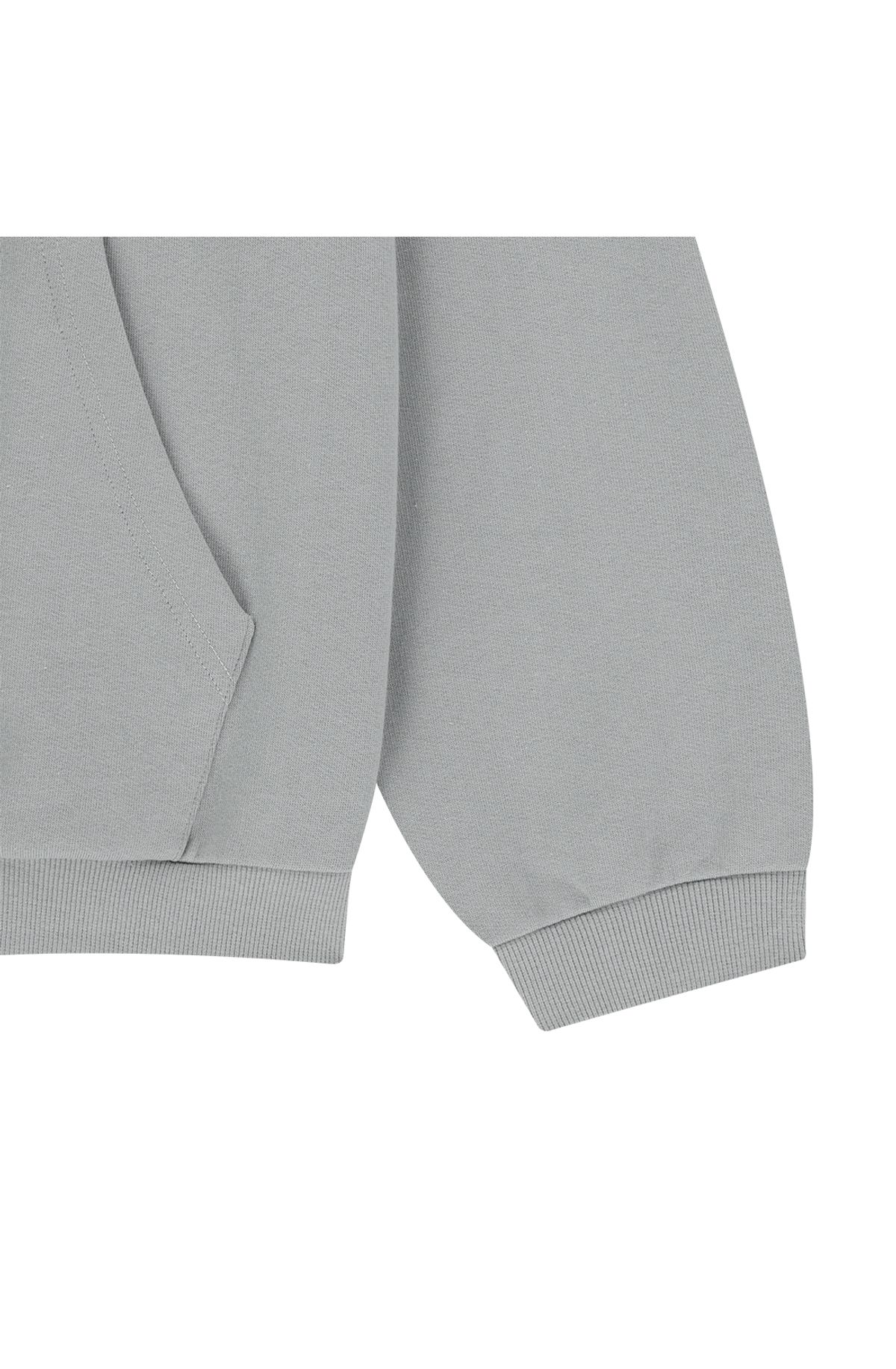 메아(MEA) RAGLAN GRAPHIC HOODIE [LIGHT GREY]