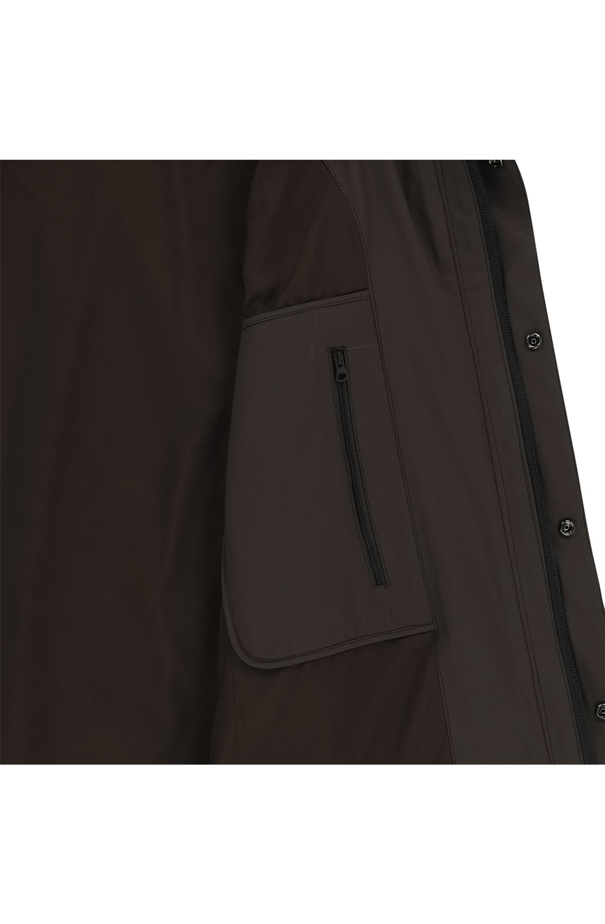 메아(MEA) PANELED WINDBREAKER [BROWN]