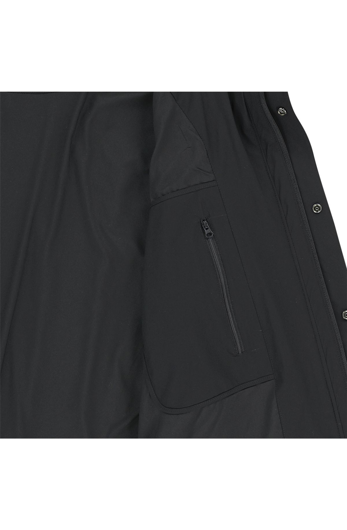 메아(MEA) PANELED WINDBREAKER [BLACK]
