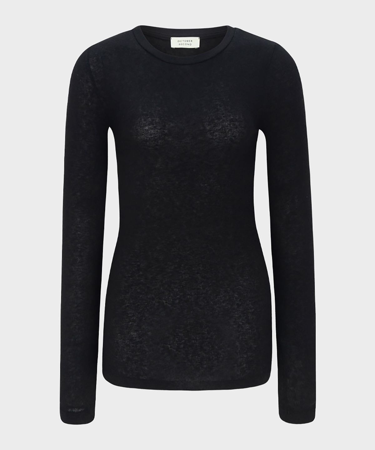 옥토버세컨드(OCTOBERSECOND) Wool blend t-shirt(navy)