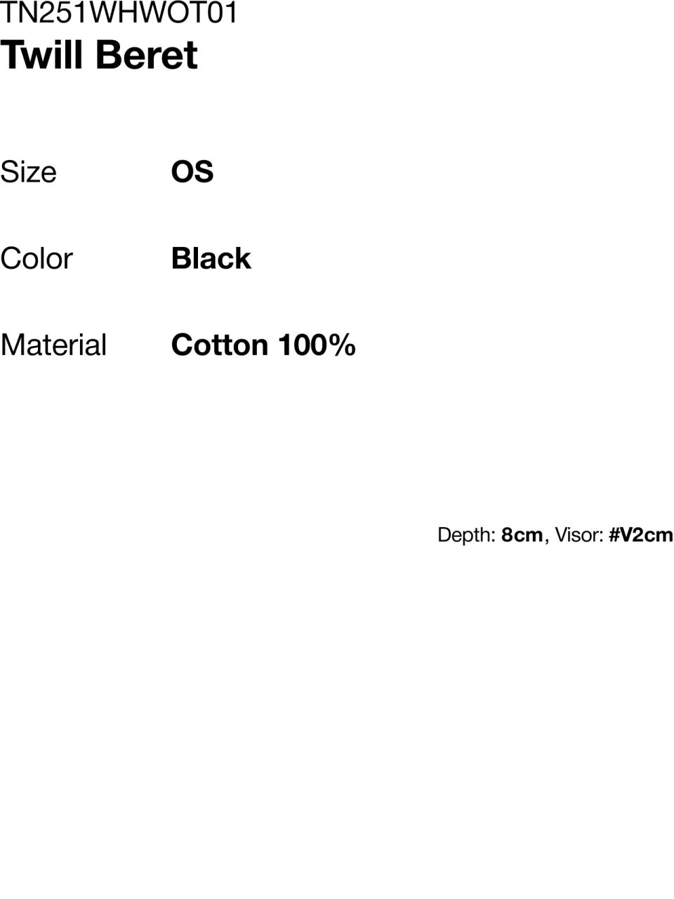 【THISISNEVERTHAT】Twill Beret Black Twill-Beret-Black1.jpg?v=