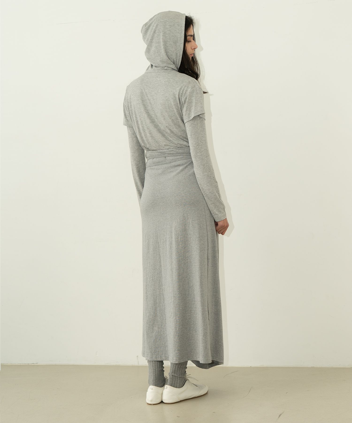Y*u様 タグ付き未使用新品☆Curve Placket MixテープYarnベ MUSINSA | PROVO Cotton wrap skirt / gray