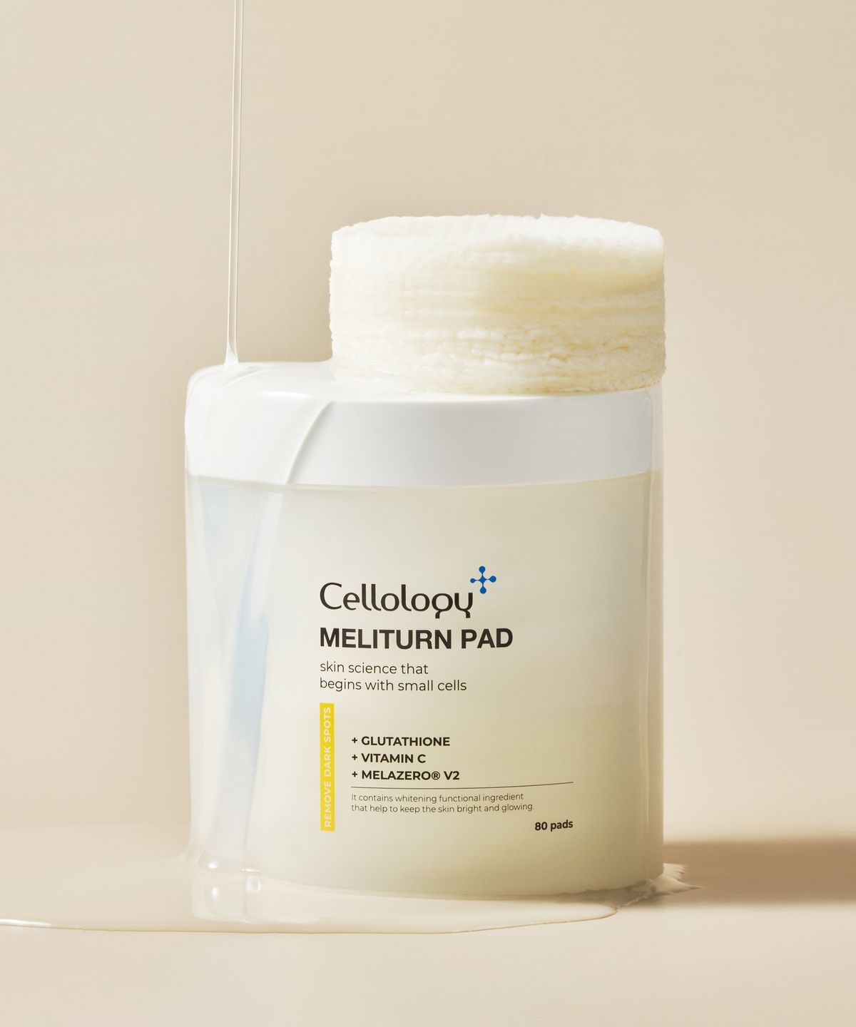셀올로지(CELLOLOGY) 멜리턴 패드 80매 / 미백 기능성 광채 패드