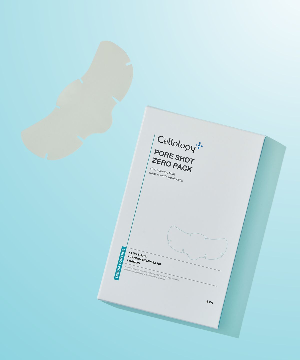 셀올로지(CELLOLOGY) 포어샷 제로팩 8매 / 블랙헤드 고민 ZERO 코팩