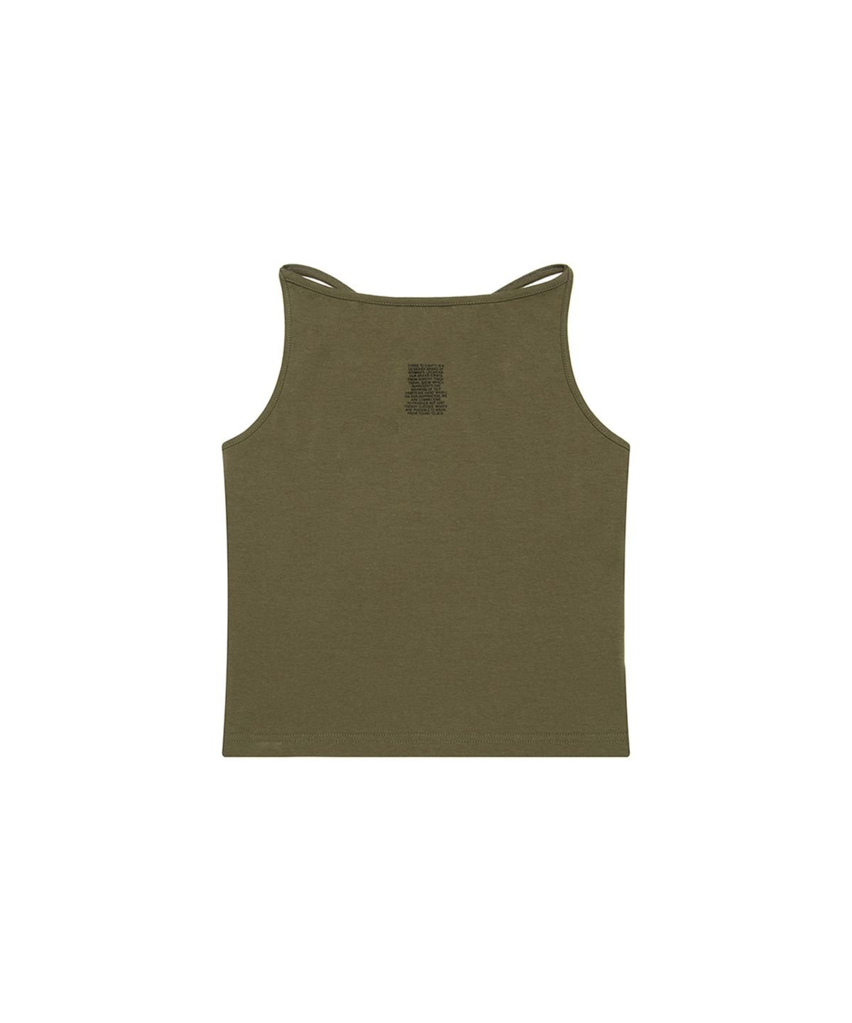 쓰리투에이티(THREE TO EIGHTY) STAR STUDDED TANK TOP KHAKI