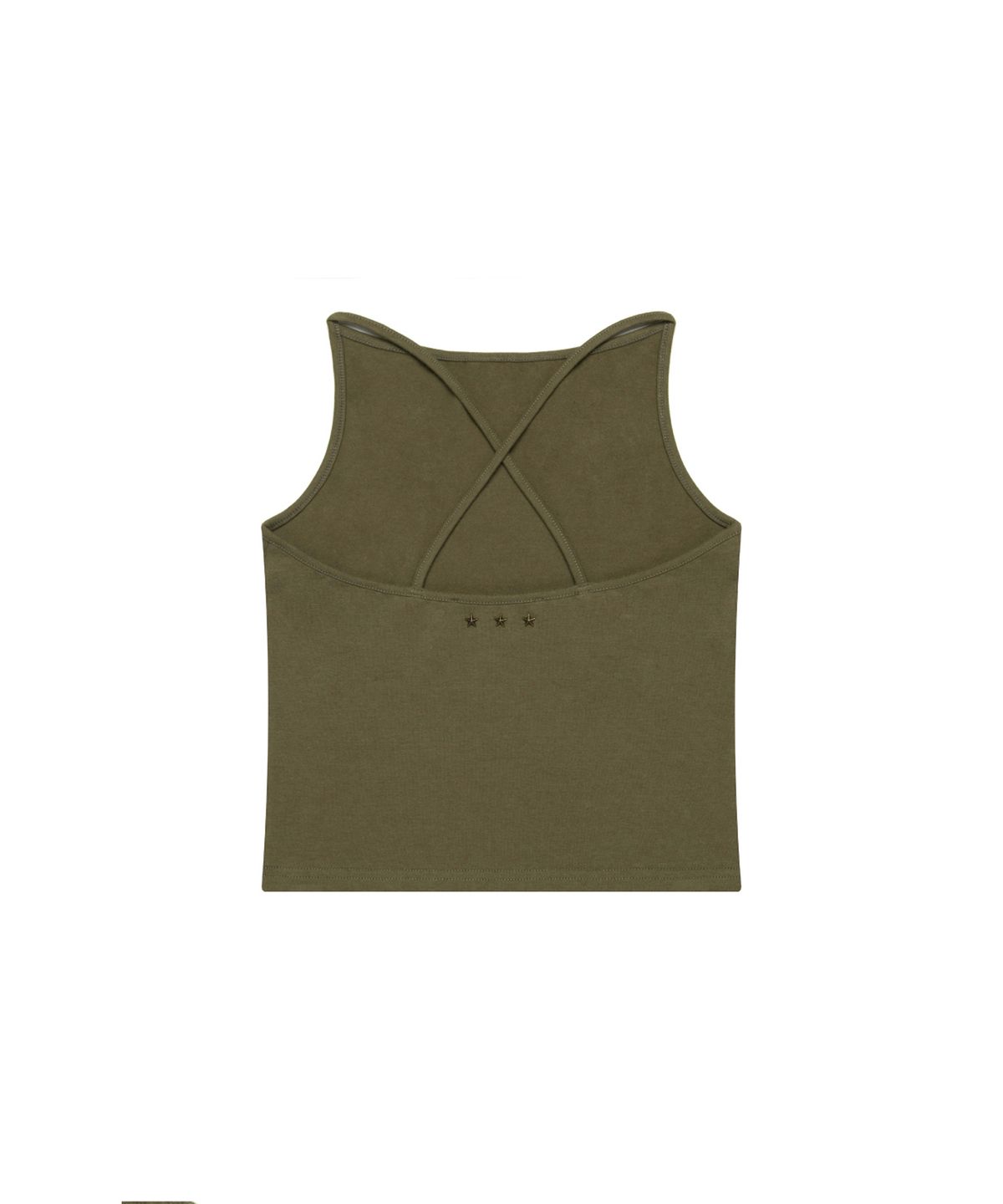 쓰리투에이티(THREE TO EIGHTY) STAR STUDDED TANK TOP KHAKI