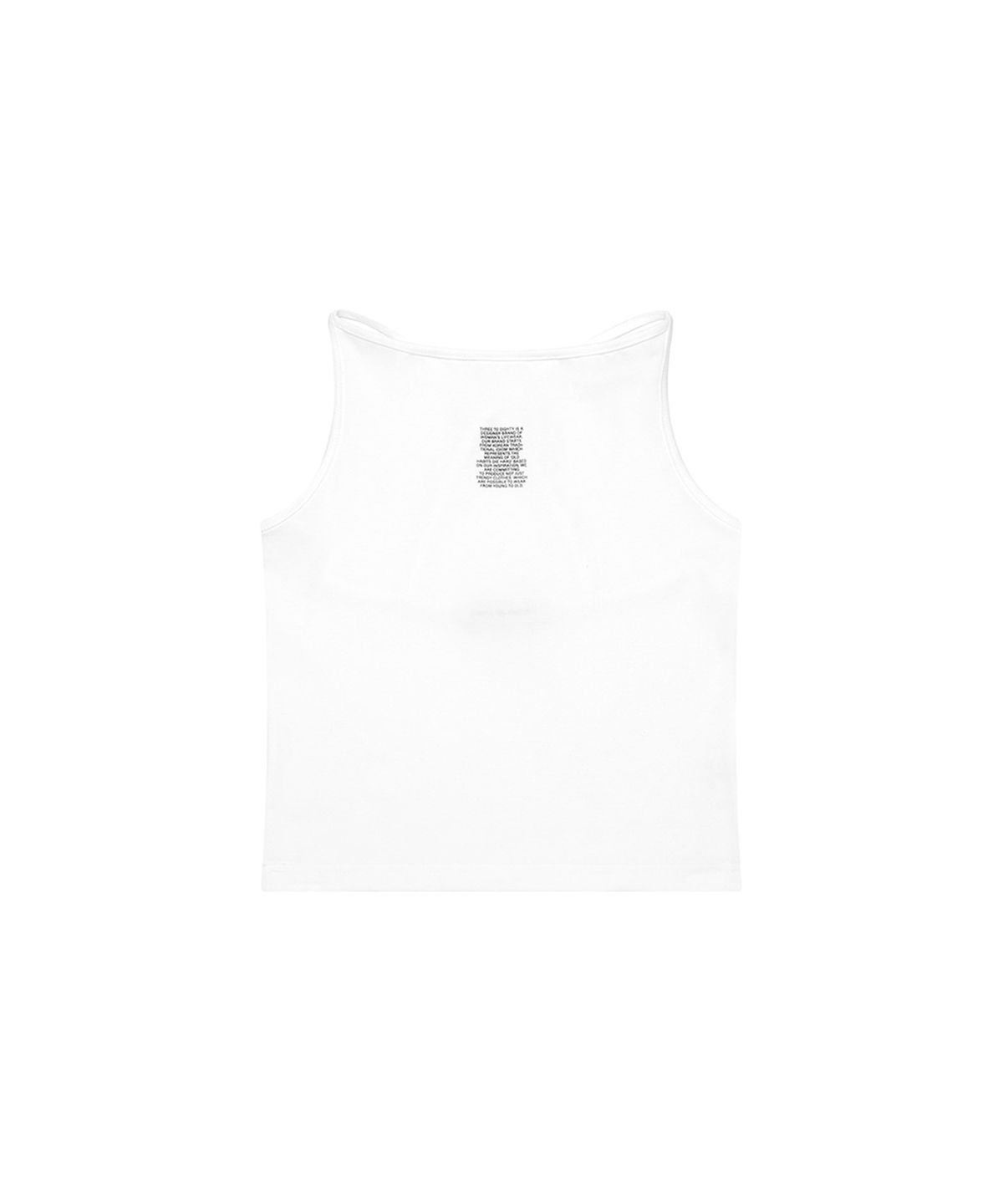 쓰리투에이티(THREE TO EIGHTY) STAR STUDDED TANK TOP WHITE