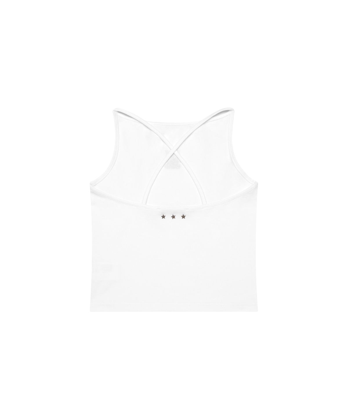 쓰리투에이티(THREE TO EIGHTY) STAR STUDDED TANK TOP WHITE