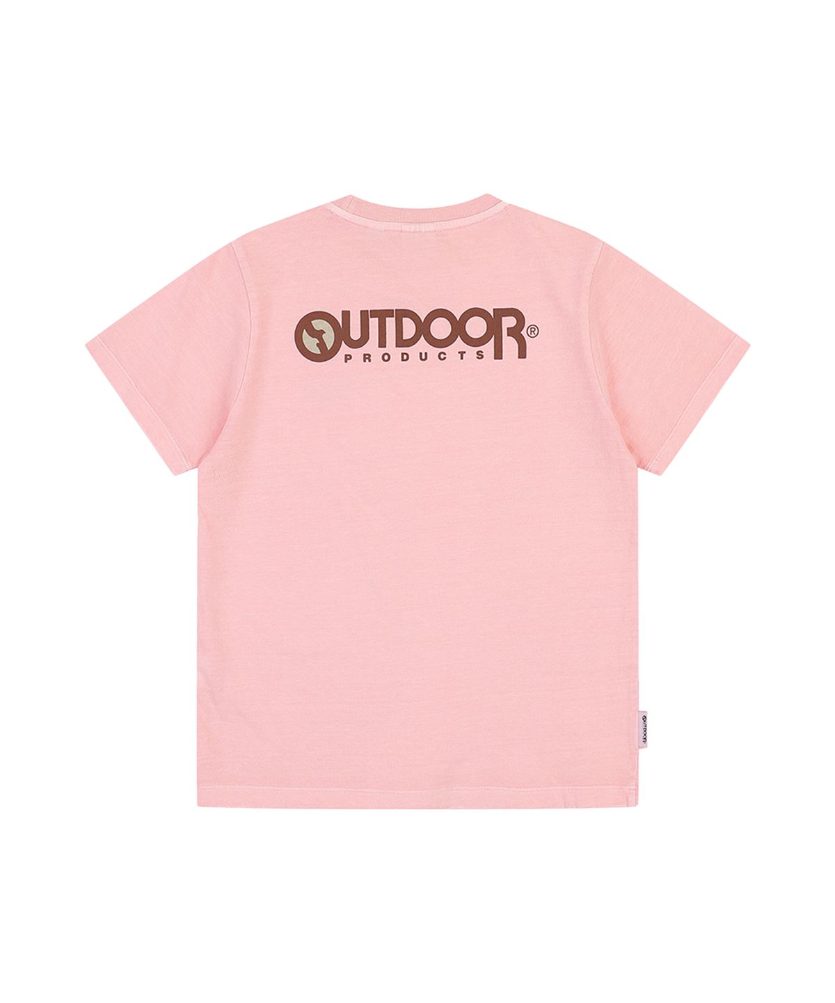 아웃도어 프로덕츠(OUTDOOR PRODUCTS) W CROP CAPSULE LOGO T-SHIRTS (PINK)