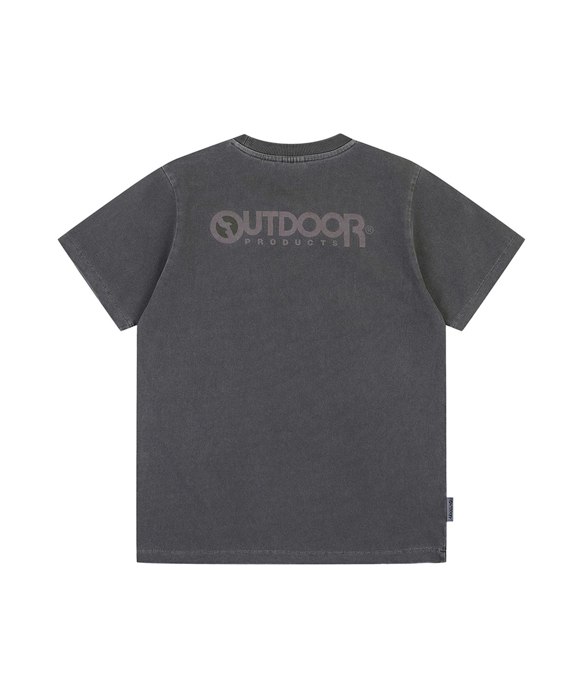아웃도어 프로덕츠(OUTDOOR PRODUCTS) W CROP CAPSULE LOGO T-SHIRTS (CHARCOAL)