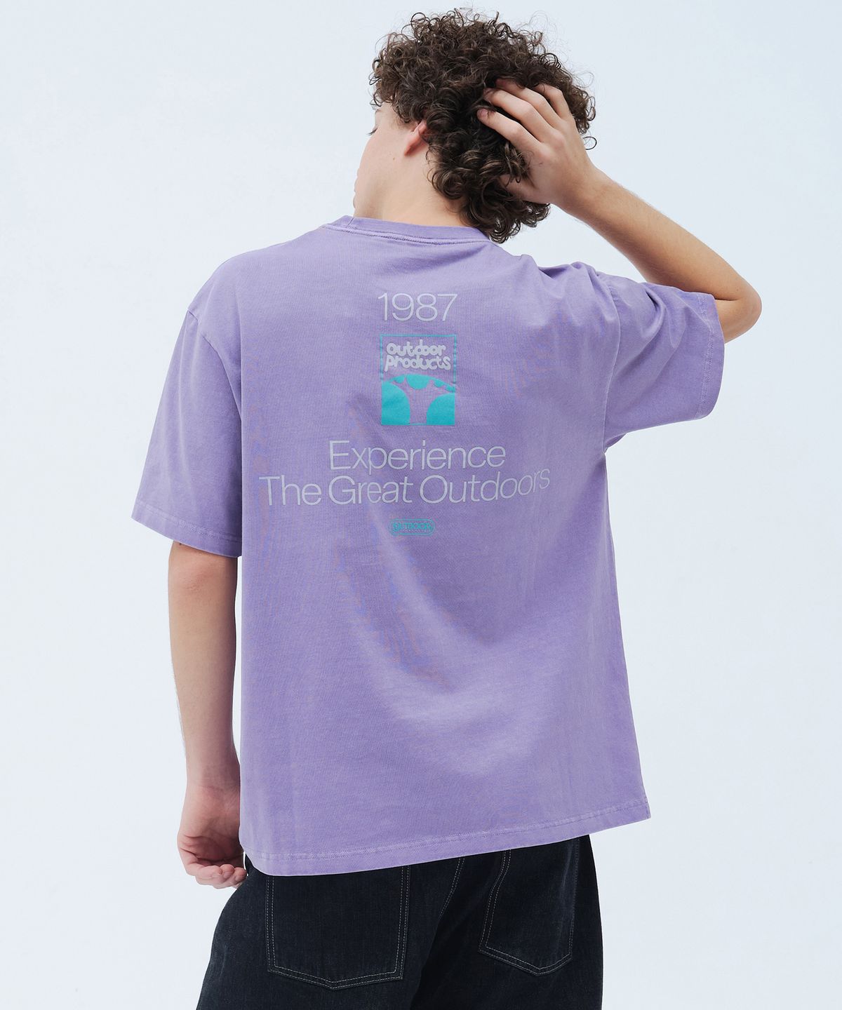 아웃도어 프로덕츠(OUTDOOR PRODUCTS) TREE LOGO T-SHIRTS (PURPLE)